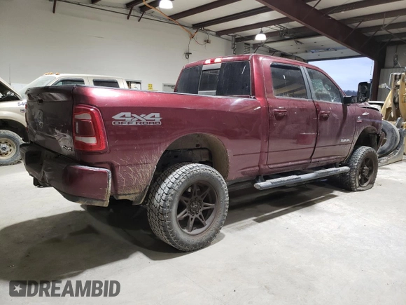 2021 Ram 2500 Big Horn with VIN 3C6UR5DL2MG610287, listed as a Copart auction lot 47719845 with 111,247 mi miles and Salvage Title. Bid and sale history available at carsss.com. Image 3.