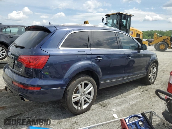 2015 Audi Q7 Premium Plus with VIN WA1LMAFEXFD017734, listed as a Copart auction lot 56646235 with 126,857 mi miles and Salvage title. Bid and sale history available at DreamBid. Image 3.