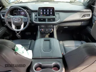 2021 GMC Yukon XL SLT with VIN 1GKS2GKD9MR437285, listed as a Copart auction lot 63038474 with 49,603 mi miles and Salvage Title. Bid and sale history available at carsss.com. Image 8.