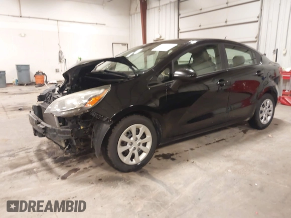 2014 Kia Rio LX with VIN KNADM4A32E6409785, listed as a IAAI auction lot 41810262 with 183,669 mi miles. Bid and sale history available at carsss.com. Image 22.