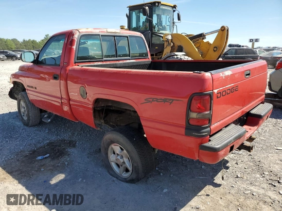 1996 Dodge 1500 z VIN 1B7HC16Y0TS664448, wystawiony jako Copart lot #58747994 z przebiegiem 305 896 mil mil oraz Szkoda całkowita • Salvage title. Historia ofert i sprzedaży dostępna na DreamBid. Obrazek 2.