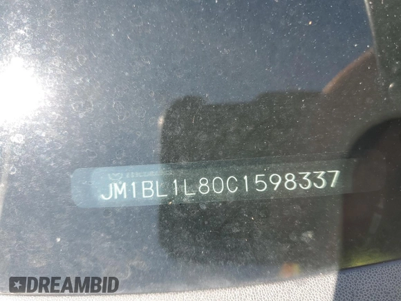 2012 Mazda 3 i Touring with VIN JM1BL1L80C1598337, listed as a Copart auction lot 51681315 with 182,068 mi miles and Salvage Title. Bid and sale history available at DreamBid. Image 12.