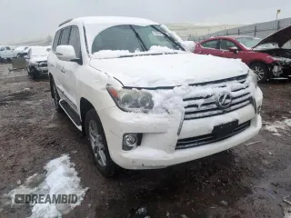 2013 Lexus LX 570 with VIN JTJHY7AX2D4101858, listed as a Copart auction lot 53908465 with 149,930 mi miles and Salvage title. Bid and sale history available at DreamBid. Image 14.