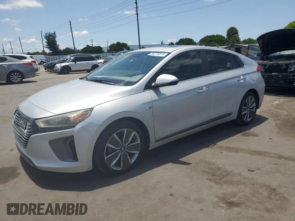 2019 Hyundai Ioniq Limited with VIN KMHC85LC6KU118747, listed as a Copart auction lot 56276615 with 108,065 mi miles and Salvage title. Bid and sale history available at DreamBid. Image 1.