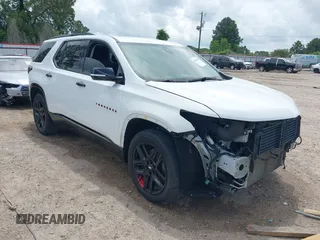 2019 Chevrolet Traverse Premier with VIN 1GNERKKW5KJ287770, listed as a IAAI auction lot 42164590 with 71,770 mi miles. Bid and sale history available at carsss.com. Image 1.