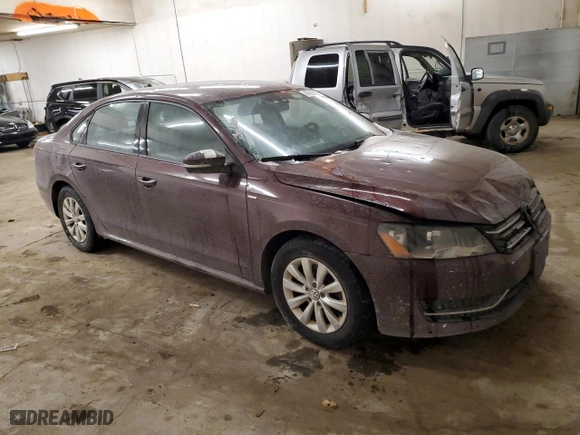 2014 Volkswagen Passat Wolfsburg Ed with VIN 1VWAT7A3XEC078477, listed as a Copart auction lot 43926805 with 139,167 mi miles and Clean Title. Bid and sale history available at carsss.com. Image 4.
