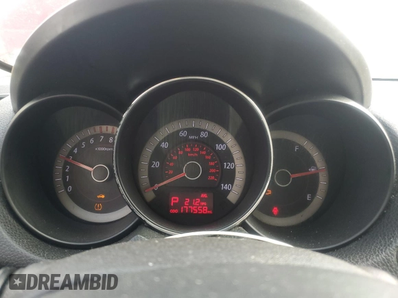 2013 Kia Forte EX with VIN KNAFU4A24D5702348, listed as a Copart auction lot 51238945 with 177,558 mi miles and Salvage Title. Bid and sale history available at carsss.com. Image 9.