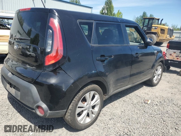 2014 Kia Soul + with VIN KNDJP3A52E7718515, listed as a Copart auction lot 56145955 with 108,544 mi miles and Salvage Title. Bid and sale history available at DreamBid. Image 3.