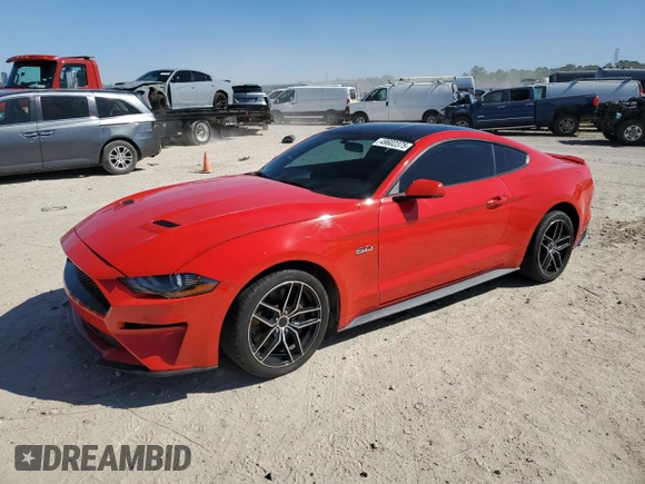 2018 Ford Mustang GT with VIN 1FA6P8CFXJ5178562, listed as a Copart auction lot 49602375 with 94,076 mi miles and Salvage Title. Bid and sale history available at DreamBid. Image 1.