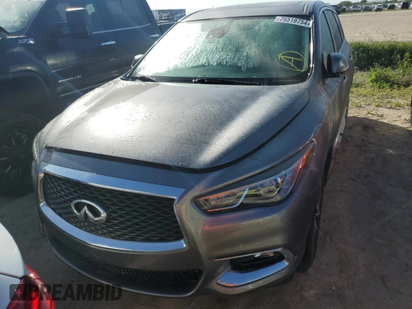 2019 Infiniti QX60 Luxe z VIN 5N1DL0MM2KC519862, wystawiony jako Copart lot #75519754 z przebiegiem Nie podano mil oraz Nie do naprawy • Non repairable. Historia ofert i sprzedaży dostępna na DreamBid. Obrazek 5.
