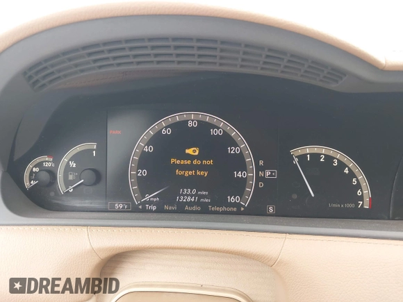 2009 Mercedes-Benz CL 550 with VIN WDDEJ86X09A020980, listed as a IAAI auction lot 41442823 with 132,841 mi miles and . Bid and sale history available at DreamBid. Image 7.