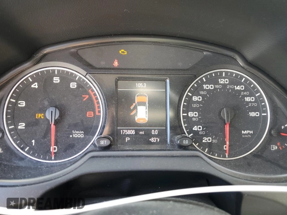2011 Audi Q5 Premium Plus with VIN WA1LFAFPXBA091050, listed as a Copart auction lot 66954155 with 175,806 mi miles and Clean title. Bid and sale history available at DreamBid. Image 9.