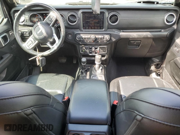 2019 Jeep Wrangler Unlimited Sahara with VIN 1C4HJXENXKW521630, listed as a Copart auction lot 56196145 with 56,753 mi miles and Salvage title. Bid and sale history available at DreamBid. Image 8.