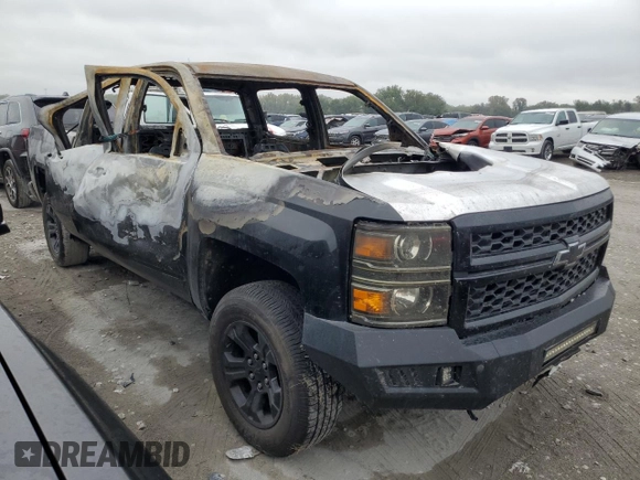 2015 Chevrolet Silverado 1500 LTZ with VIN 3GCUKSEC7FG495909, listed as a Copart auction lot 71417294 with Not Provided miles and Non Repairable. Bid and sale history available at carsss.com. Image 4.