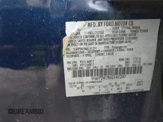 2006 Ford Five Hundred SEL with VIN 1FAFP24196G141241, listed as a IAAI auction lot 42271198 with 184,918 mi miles and . Bid and sale history available at DreamBid. Image 9.