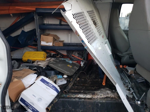 2009 Chevrolet Express Cargo Van with VIN 1GCFG15X691143561, listed as a Copart auction lot 80342614 with 207,268 mi miles and Salvage Title. Bid and sale history available at carsss.com. Image 12.