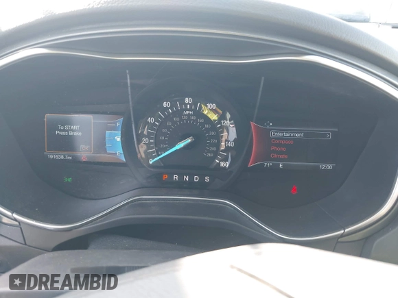 2016 Ford Fusion Titanium with VIN 3FA6P0K92GR400269, listed as a IAAI auction lot 41961043 with 191,638 mi miles and . Bid and sale history available at DreamBid. Image 7.
