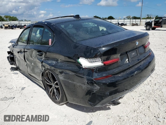 2021 BMW 3 Series M340i with VIN 3MW5U7J02M8B53134, listed as a Copart auction lot 65429272 with 11,966 mi miles. Bid and sale history available at carsss.com. Image 3.