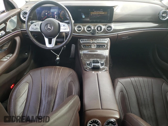 2019 Mercedes-Benz CLS with VIN WDD2J5KB2KA021095, listed as a Copart auction lot 72637814 with 64,479 mi miles and Salvage Title. Bid and sale history available at carsss.com. Image 8.