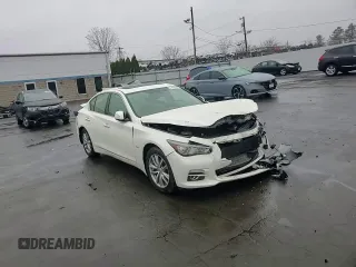 2017 Infiniti Q50 2.0t Premium with VIN JN1CV7AR1HM681670, listed as a Copart auction lot 51450165 with 87,020 mi miles and Salvage Title. Bid and sale history available at carsss.com. Image 10.