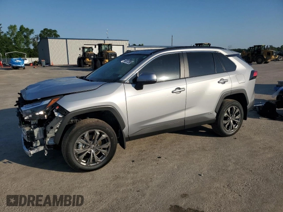 2024 Toyota RAV4 Hybrid XLE Premium z VIN 2T3B6RFV0RW074218, wystawiony jako Copart lot #56917295 z przebiegiem 14 969 mil mil oraz Szkoda całkowita • Salvage title. Historia ofert i sprzedaży dostępna na DreamBid. Obrazek 1.