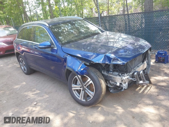 2021 Mercedes-Benz GLC 300 with VIN W1N0G8EB8MF948937, listed as a IAAI auction lot 42571738 with 38,527 mi miles and . Bid and sale history available at DreamBid. Image 1.