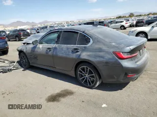 2021 BMW 3 Series 330i with VIN 3MW5R1J02M8B49793, listed as a Copart auction lot 75088384 with 42,281 mi miles and Salvage Title. Bid and sale history available at carsss.com. Image 2.