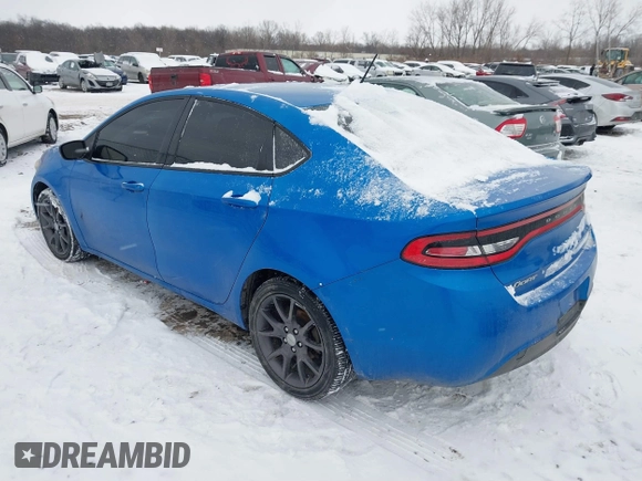 2016 Dodge Dart SE with VIN 1C3CDFAA0GD650532, listed as a IAAI auction lot 41222859 with 115,068 mi miles. Bid and sale history available at carsss.com. Image 3.