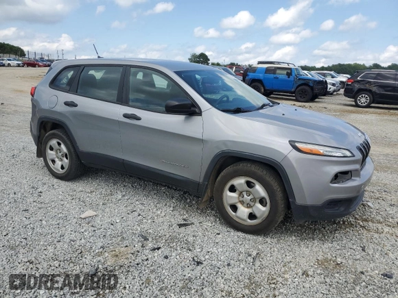 2015 Jeep Cherokee Sport with VIN 1C4PJLAB5FW591381, listed as a Copart auction lot 59596825 with 171,172 mi miles and Salvage title. Bid and sale history available at DreamBid. Image 4.