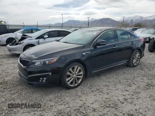 2015 Kia Optima SX Turbo with VIN 5XXGR4A62FG408800, listed as a Copart auction lot 52152955 with 78,195 mi miles and Clean Title. Bid and sale history available at carsss.com. Image 1.