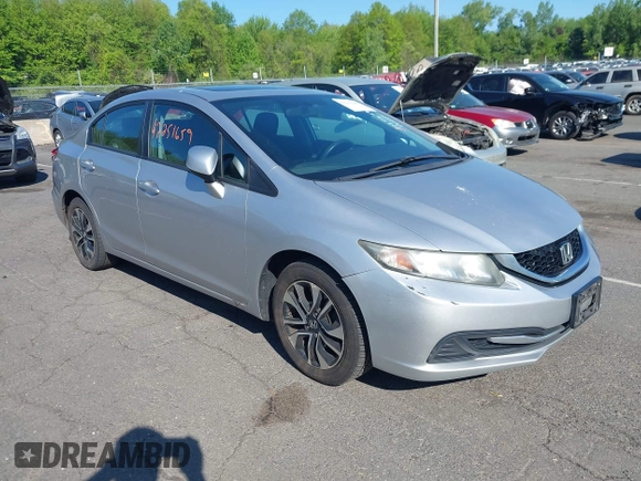 2013 Honda Civic EX with VIN 19XFB2F83DE270382, listed as a IAAI auction lot 42251659 with 186,234 mi miles and . Bid and sale history available at DreamBid. Image 1.