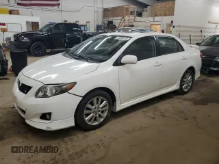 2010 Toyota Corolla with VIN 2T1BU4EE1AC447615, listed as a Copart auction lot 53095075 with 103,500 mi miles and Salvage Title. Bid and sale history available at carsss.com. Image 1.