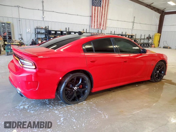 2019 Dodge Charger R/T z VIN 2C3CDXCT1KH597971, wystawiony jako Copart lot #58144295 z przebiegiem 90 772 mil mil oraz Czysty tytuł • Clean title. Historia ofert i sprzedaży dostępna na DreamBid. Obrazek 3.