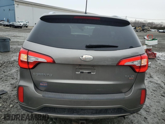 2014 Kia Sorento SX with VIN 5XYKWDA70EG432406, listed as a Copart auction lot 44859275 with 129,610 mi miles and Salvage Title. Bid and sale history available at carsss.com. Image 6.