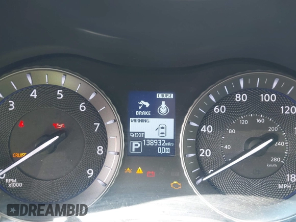 2015 Infiniti Q70 with VIN JN1BY1PP9FM601468, listed as a IAAI auction lot 41745618 with 138,932 mi miles and . Bid and sale history available at DreamBid. Image 7.