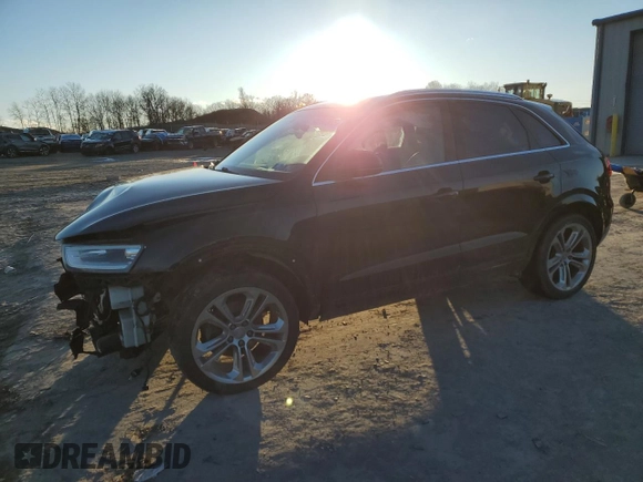 2015 Audi Q3 2.0T Prestige with VIN WA1GFCFS5FR010772, listed as a Copart auction lot 45697865 with 104,705 mi miles and Salvage Title. Bid and sale history available at carsss.com. Image 1.