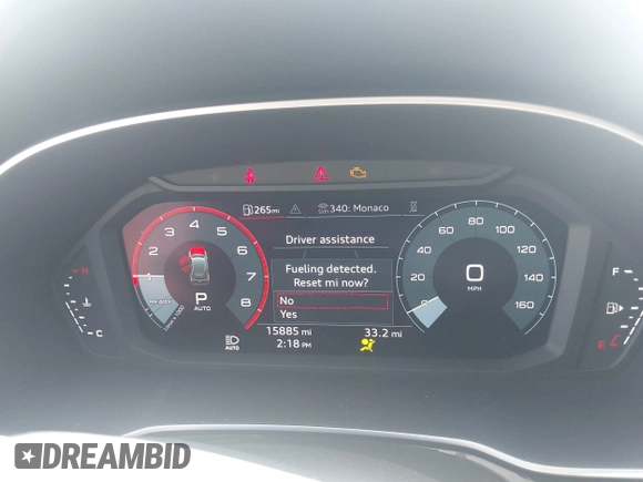 2023 Audi Q3 S line Premium Plus with VIN WA1EECF36P1151143, listed as a IAAI auction lot 42159895 with 15,885 mi miles and . Bid and sale history available at DreamBid. Image 7.