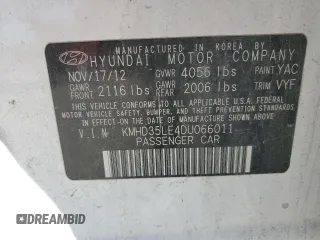 2013 Hyundai Elantra GT with VIN KMHD35LE4DU066011, listed as a Copart auction lot 72745354 with 249,335 mi miles and Salvage Title. Bid and sale history available at carsss.com. Image 14.