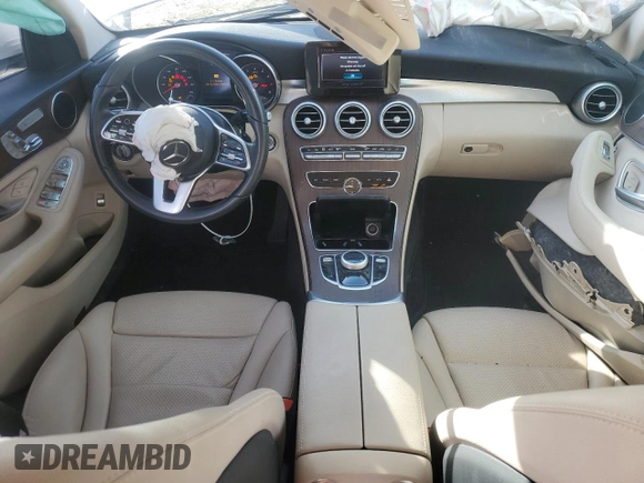 2019 Mercedes-Benz C 300 with VIN 55SWF8EB9KU291652, listed as a Copart auction lot 43119115 with Not Provided miles and Salvage Title. Bid and sale history available at carsss.com. Image 8.