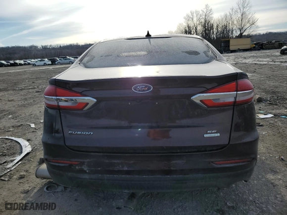 2019 Ford Fusion SE with VIN 3FA6P0HD6KR164200, listed as a Copart auction lot 44631235 with 100,880 mi miles and Salvage Title. Bid and sale history available at carsss.com. Image 6.