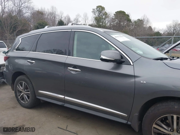2019 Infiniti QX60 PURE with VIN 5N1DL0MM8KC569052, listed as a IAAI auction lot 41172254 with 85,993 mi miles. Bid and sale history available at carsss.com. Image 14.