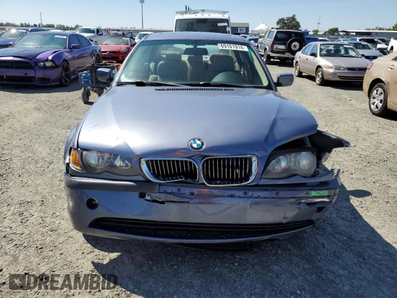 2003 BMW 3 Series 325i with VIN WBAET37453NJ37219, listed as a Copart auction lot 69101914 with 100,816 mi miles and Salvage Title. Bid and sale history available at carsss.com. Image 5.