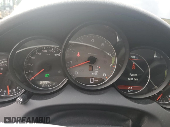 2014 Porsche Cayenne S with VIN WP1AB2A21ELA59007, listed as a Copart auction lot 47820385 with 69,924 mi miles and Salvage title. Bid and sale history available at DreamBid. Image 9.