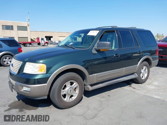 2003 Ford Expedition Eddie Bauer z VIN 1FMFU18L43LA58341, wystawiony jako IAAI lot #42686978 z przebiegiem 237 507 mil mil oraz . Historia ofert i sprzedaży dostępna na DreamBid. Obrazek 2.
