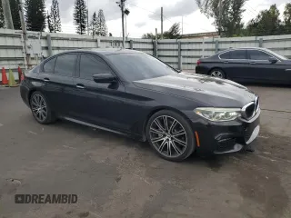 2017 BMW 5 Series 540i with VIN WBAJE5C39HG916555, listed as a Copart auction lot 48493625 with 95,592 mi miles and Clean Title. Bid and sale history available at carsss.com. Image 4.