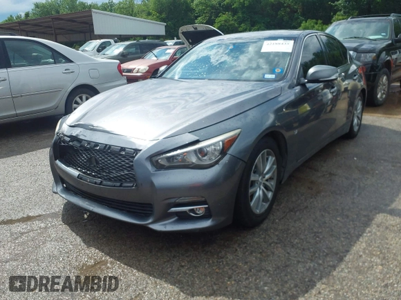 2014 Infiniti Q50 Premium with VIN JN1BV7AP6EM685056, listed as a IAAI auction lot 42188435 with 203,880 mi miles and . Bid and sale history available at carsss.com. Image 2.