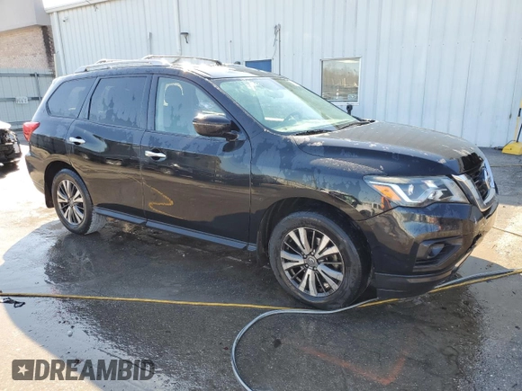 2019 Nissan Pathfinder SL with VIN 5N1DR2MN9KC585277, listed as a Copart auction lot 46612085 with 142,152 mi miles and Salvage title. Bid and sale history available at DreamBid. Image 4.