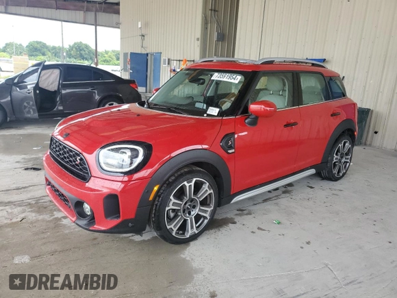 2024 MINI Countryman Cooper S with VIN WMZ53BR0XR3R36408, listed as a Copart auction lot 73591954 with 8,000 mi miles and Salvage Title. Bid and sale history available at carsss.com. Image 1.