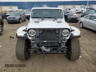 2021 Jeep Wrangler Unlimited Rubicon with VIN 1C4JJXFG3MW863795, listed as a Copart auction lot 86586464 with 18,711 mi miles and Clean Title. Bid and sale history available at carsss.com. Image 5.