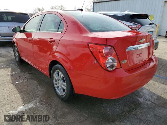 2015 Chevrolet Sonic LT with VIN 1G1JC5SH8F4162447, listed as a Copart auction lot 82182954 with 114,956 mi miles and Salvage Title. Bid and sale history available at DreamBid. Image 2.